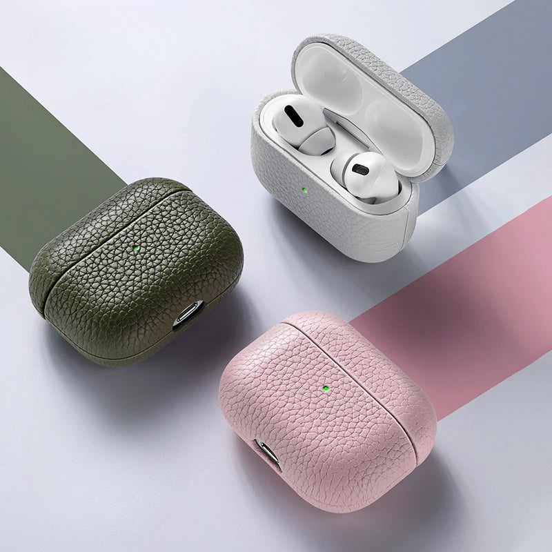 Elegante AirPods Hülle aus Leder