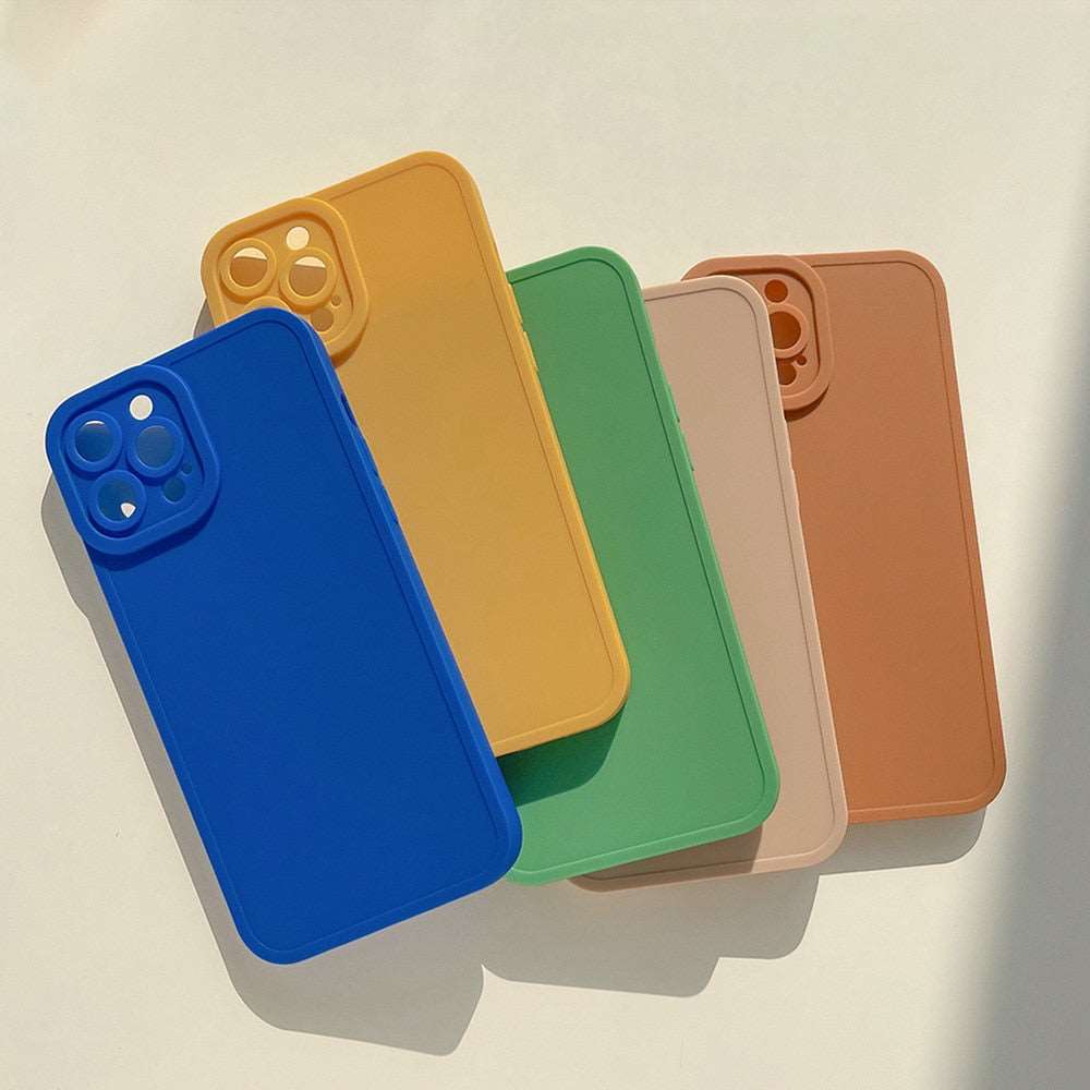 Modische iPhone Hülle aus farbigem Gummi