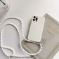 Crossbody iPhone Hülle mit Seil in Farben in weiß