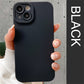 Modische iPhone Hülle aus farbigem Gummi in schwarz