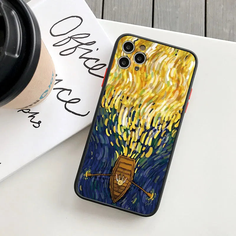iPhone Kunst Hülle Van Gogh Ölgemälde in gelb
