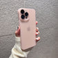 Modische iPhone Hülle in durchsichtigen Farben in pink