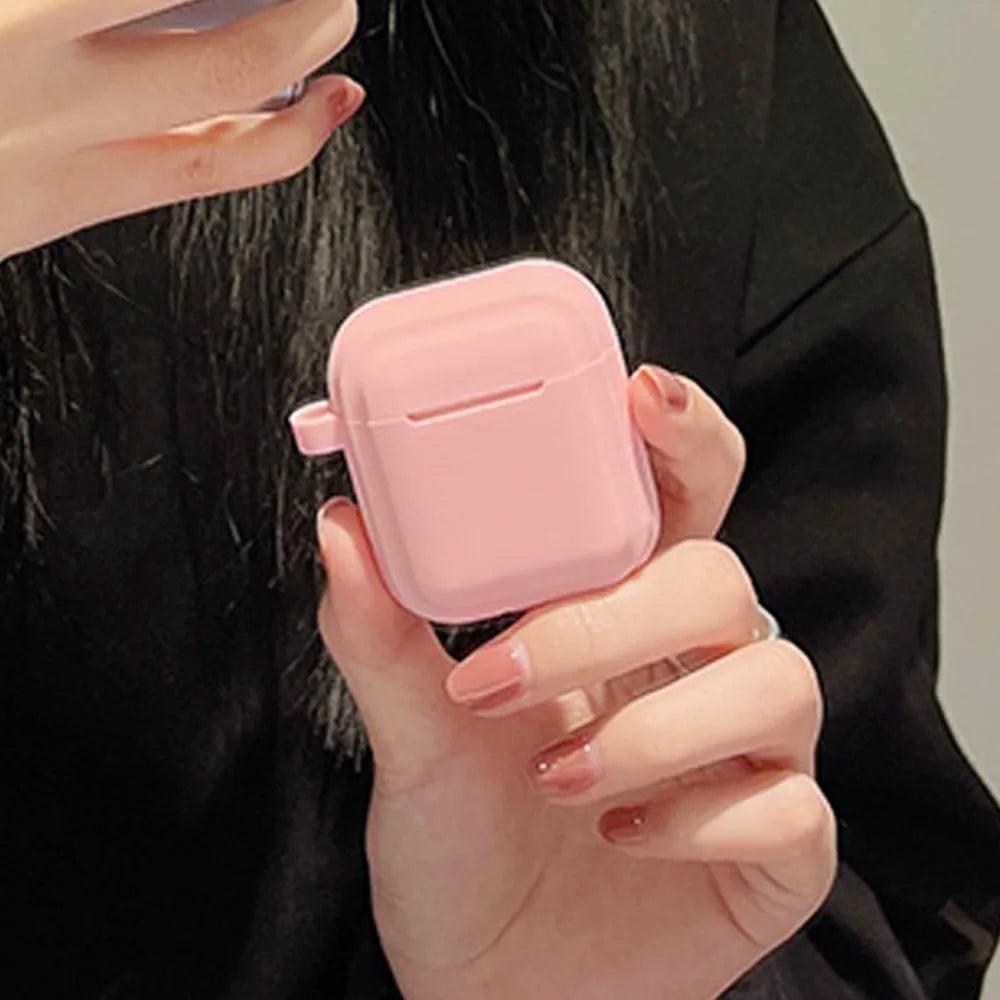 Modische Airpods Hülle mit ästhetische Farben in pink