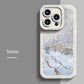Kunst iPhone Hülle bekannte Kunstwerke Snow in Beige
