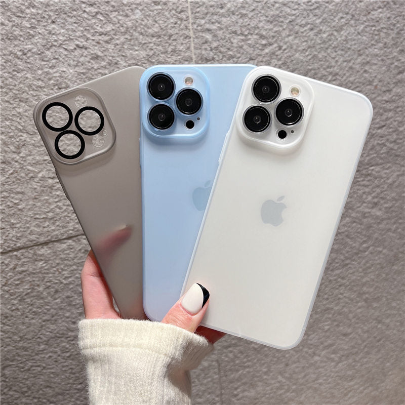 Modische iPhone Hülle in durchsichtigen Farben