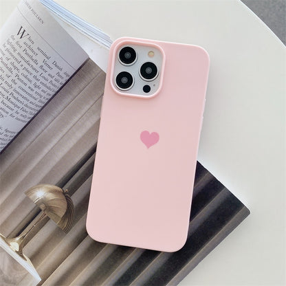 Modische iPhone Hülle mit Herzmuster in pink