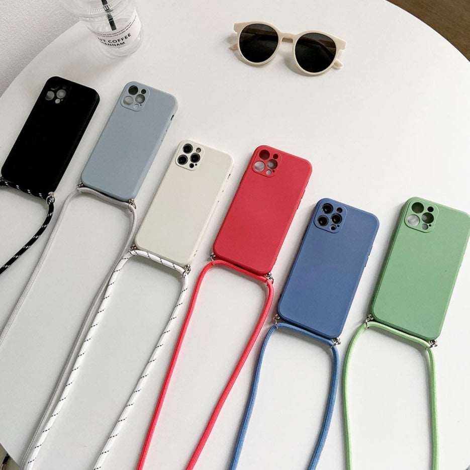 Crossbody iPhone Hülle mit Seil in Farben
