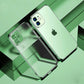 Modische iPhone Hülle Durchsichtig mit Farbiger Umrandung in grün