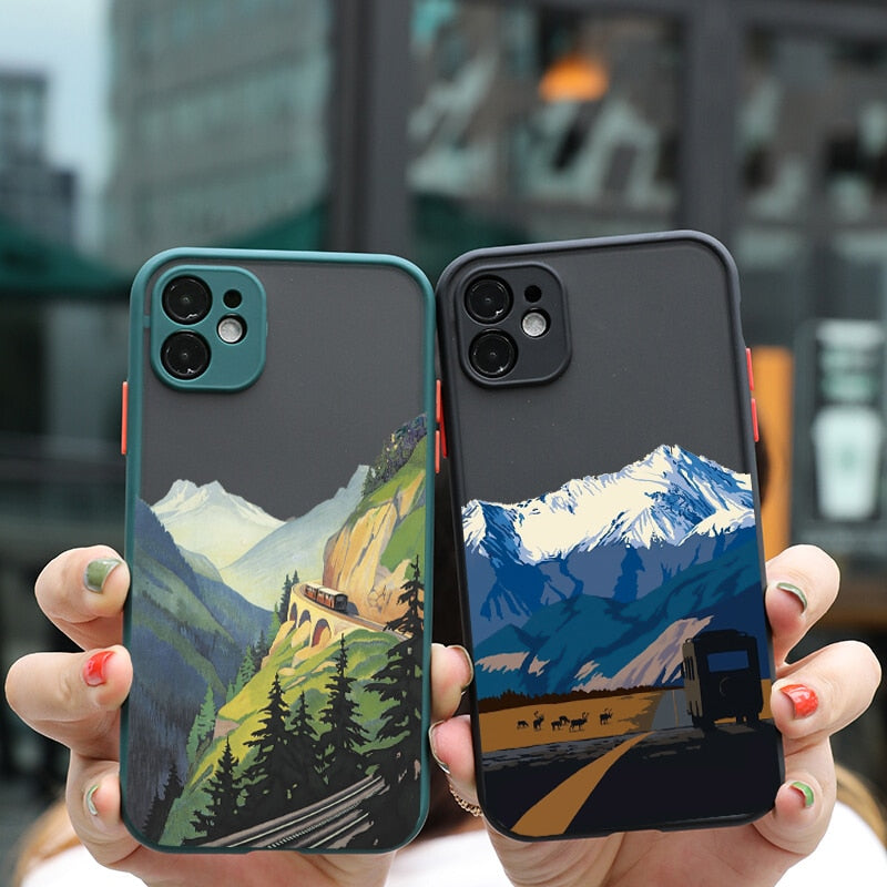 Kunst iPhone Hülle Landschaft und Gebirge