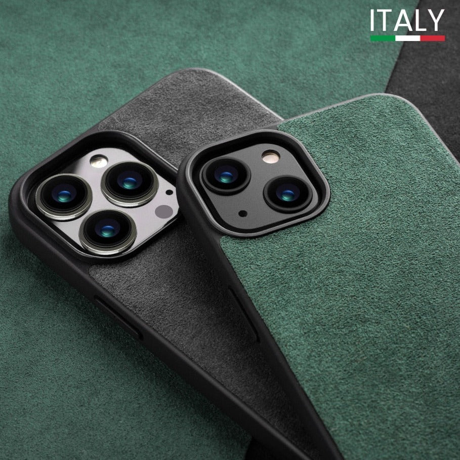 Luxus iPhone Hülle aus Italienischem Alcantara